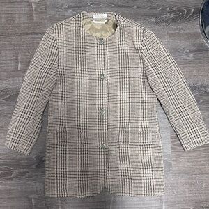 Vintage MaxMara collarless jacket/blazer